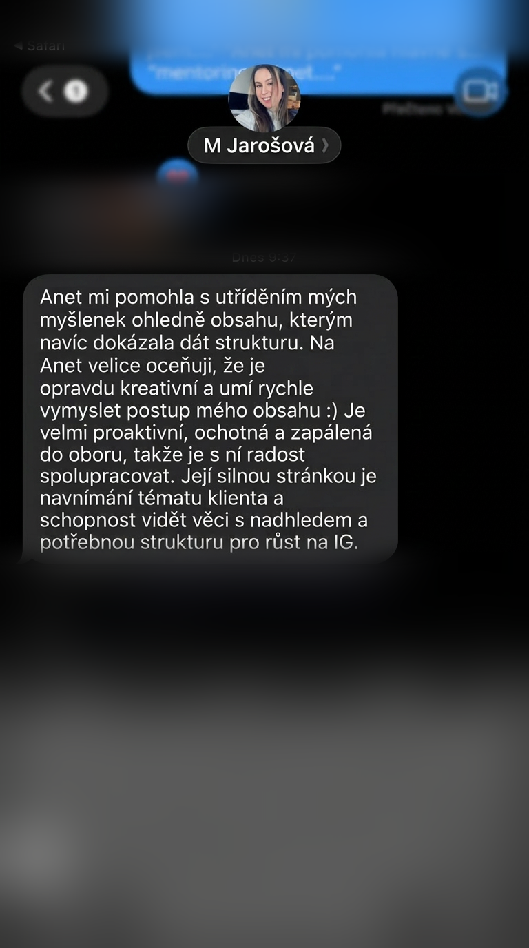 Reference od M. Jarošová