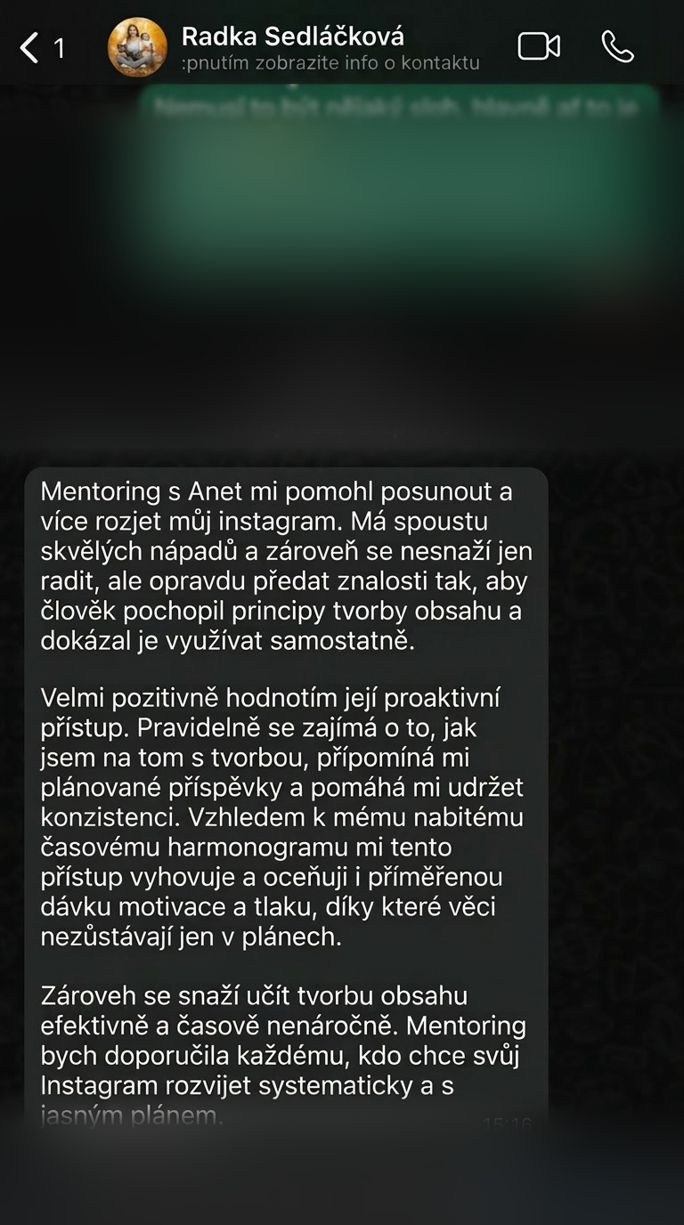 Reference od Radka Sedláčková